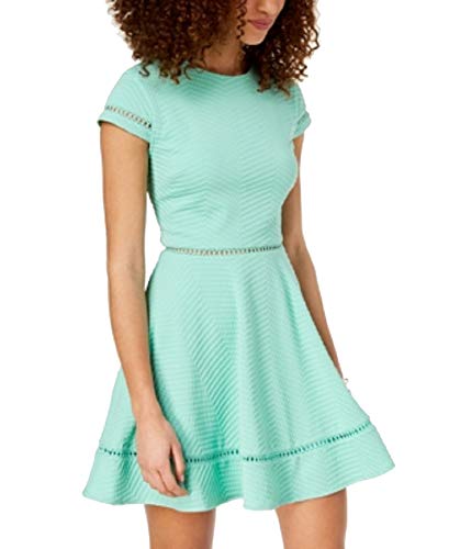 City Studios Juniors Textured Fit Flare Dress
