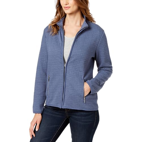 Karen Scott Quilted Fleece Jacket
