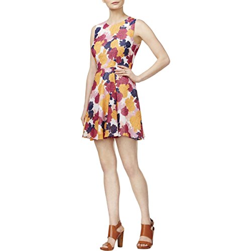 Maison Jules Floral Print Ft Flare Dress