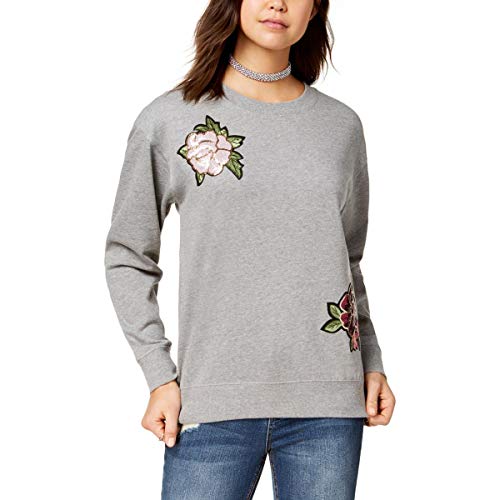 Juniors' Sequin Applique Sweatshirt
