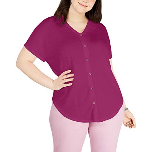 Plus Size Button Up Top