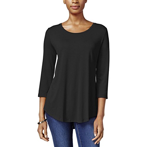 JM Collection Scoop Neck Top