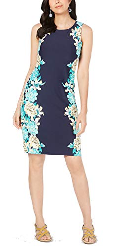 Petite Floral-Print Shift Dress