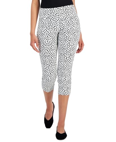 Alfani Essential Textured Capri Pull On With Tummy Control