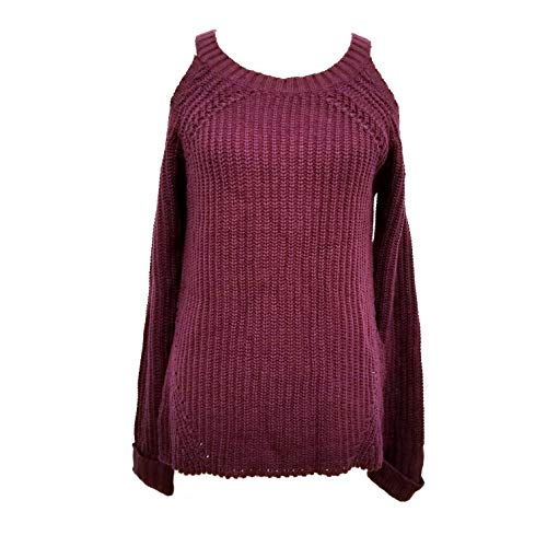 Juniors' Cold-Shoulder Sweater