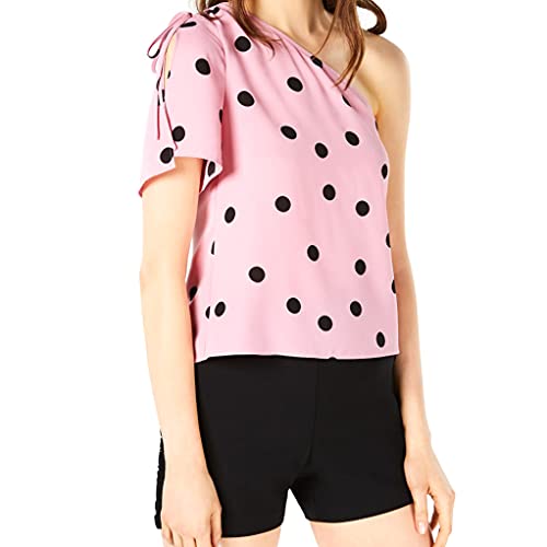 Bar III Printed One Shoulder Top