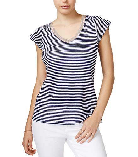 Maison Jules Striped Linen T-Shirt