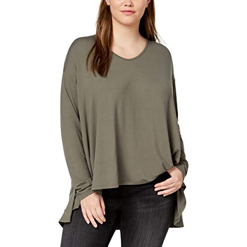 Say What Trendy Plus Size Long Sleeve Swing Top