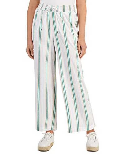 Style & Co Petite Striped Wide Leg Pants
