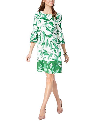 Alfani Petite Printed Bell Sleeve Shift Dress