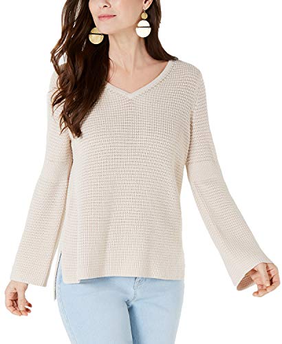 Cotton Waffle-Stitch Sweater