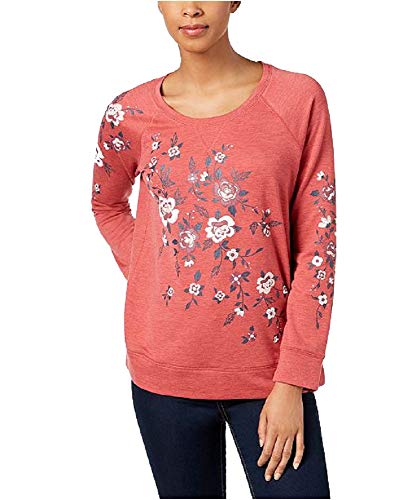 Style & Co Petite Placed Floral Print Sweatshirt