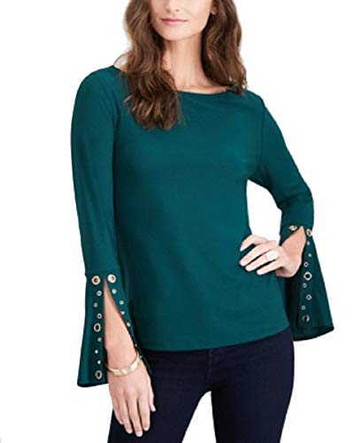 Embellished Split Sleeve Top