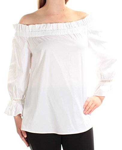 Alfani Prima Ruffled Off The Shoulder Peasant Top