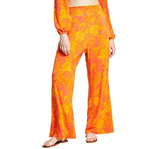 Bar III Womens Printed Wide Leg Pants
