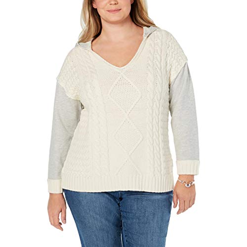 Plus Size Hooded Sweater