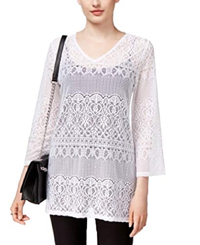 Alfani Petite Lace Tunic