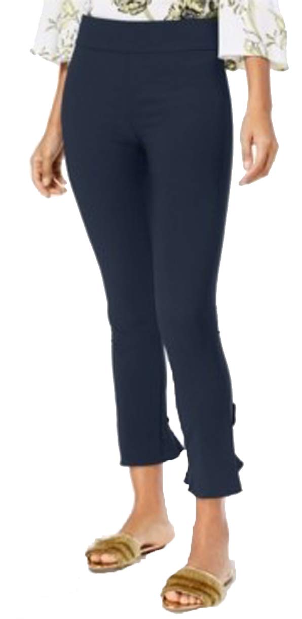 INC Curvy Ruffled-Hem Ankle Skinny Pants