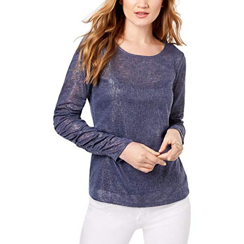 Semi Sheer Metallic Top