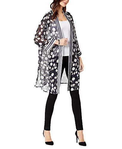 Alfani Petite Long Printed Kimono Jacket