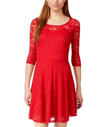 Lace Illusion Skater Dress