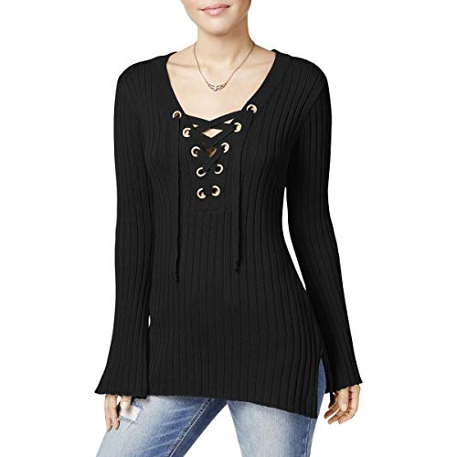 Ultra Flirt Juniors Ribbed Bell Sleeve Sweater