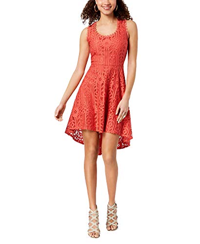 City Studios Juniors Sleeveless Lace High Low Dress