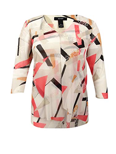 Alfani Petite Printed Layered Look Top