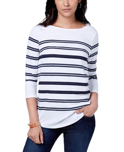 Charter Club Sequin Striped Top