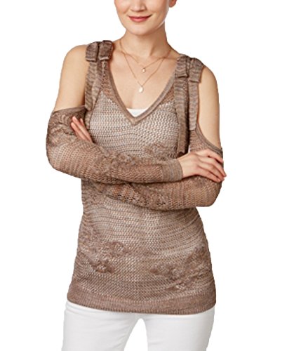 INC International Concepts Sheer Cold Shoulder Sweater
