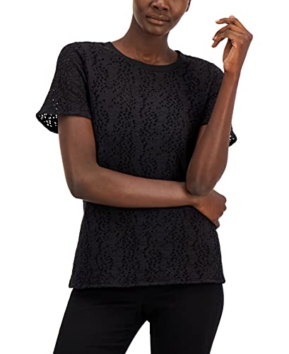 Alfani Lace Overlay Top