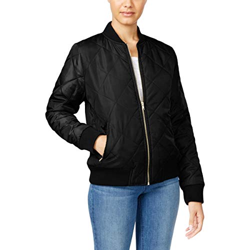 Juniors' Quilted Bomber Jacket