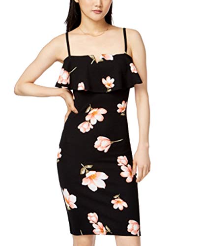 Almost Famous Juniors Floral Print Flounce Dress