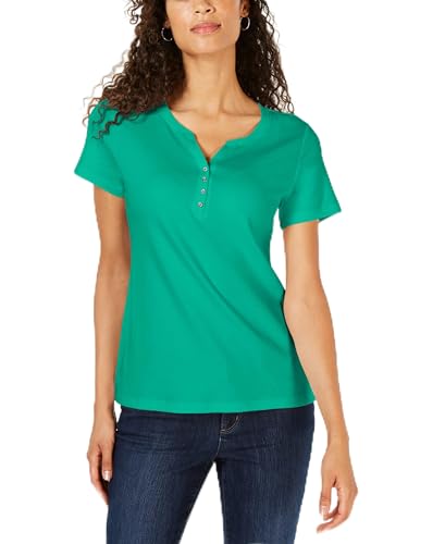 Short Sleeve Henley Top