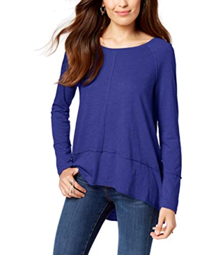Style & Co Cotton High Low Top