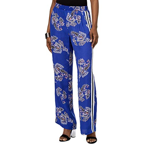 NY Collection Printed Striped Wide Leg Pants