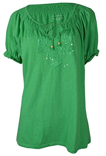JM Collection Petite Printed Sleeve Blouse