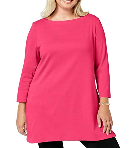 Karen Scott Plus Size Cotton Tunic Top