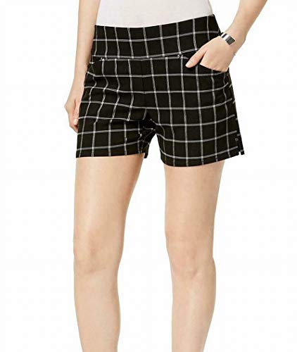 Plaid Pull On Shorts In Curvy