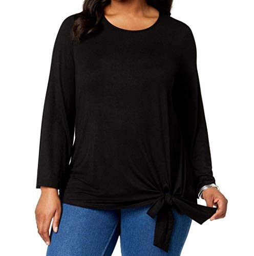 NY Collection Plus Size Tie Hem Tunic