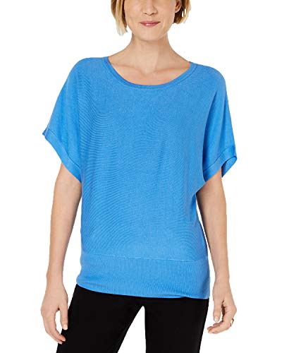 JM Collection Scoop Neck Dropped Sleeve Top
