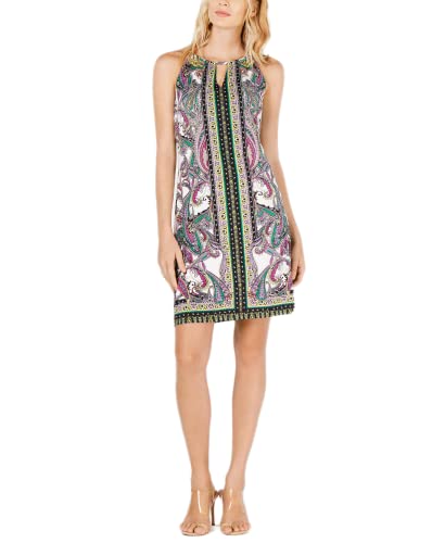 INC Petite Printed Halter Dress
