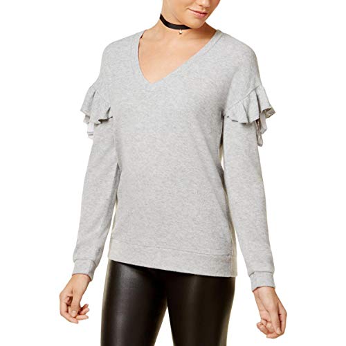 Juniors' Ruffled Cozy Sweater