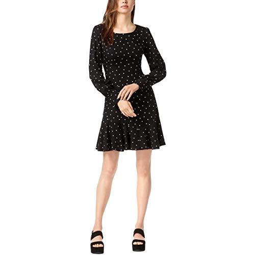 Bar III Ruffle Hem Fit Flare Dress
