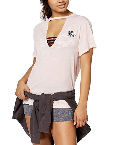 Active Juniors' Girl Power Cutout Graphic T-Shirt