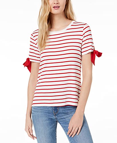 Striped Tie-Sleeve T-Shirt