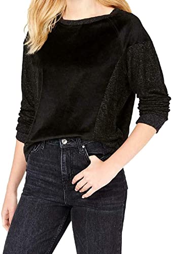 Hippie Rose Juniors Velvet Raglan Sweatshirt