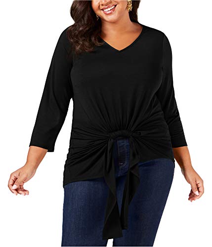 Plus Size Gathered-Front Top