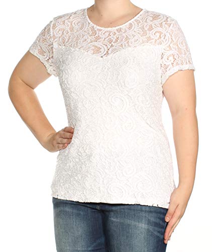 Inc International Concepts Sequin Lace T-Shirt