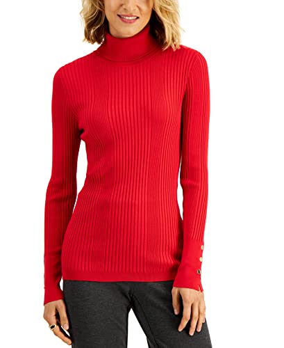 Petite Ribbed Turtleneck Sweater